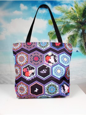 Waterproof Abstract Pattern Tote Bag